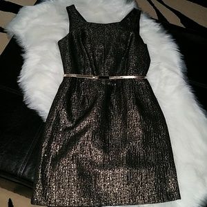 NWT Black and Gold Shimmer Dress
